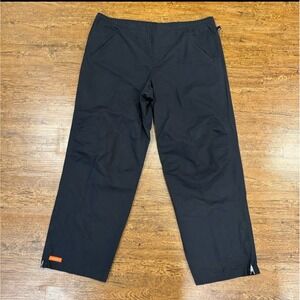 Vintage 90's Nike‎ Black Baggy Skater Ankle Zip Casual Sport Pants Men 2XL 42x32